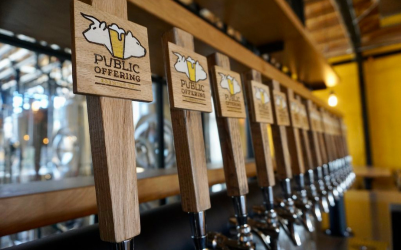 Beer taps from Public Offerings