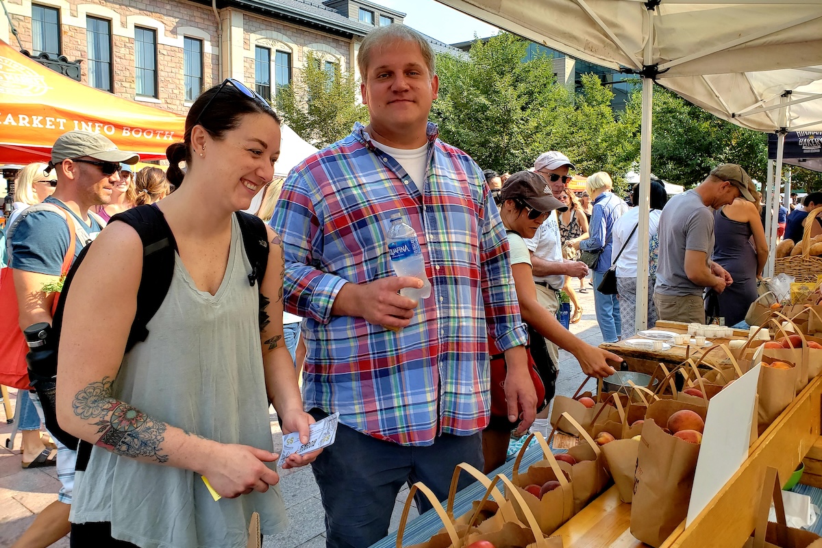 amos watts at farmers market