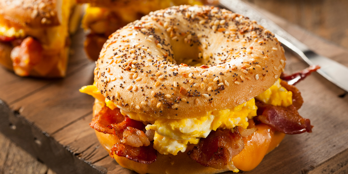 Egg and Cheese Bagel Sandwich