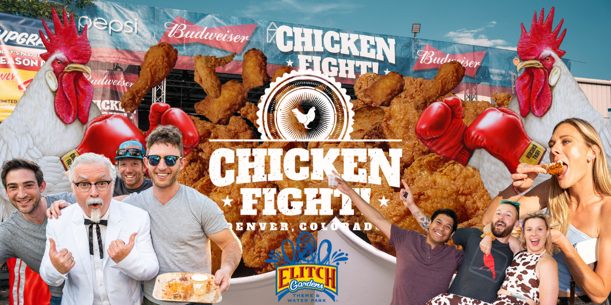 Ladies and gentlemen, hold onto your hats and get those taste buds primed because I've got some seriously savory news that's about to shake up Denver! It's your man, Mr. Kevin Fox, and I'm here to spill the beans on the fried chicken extravaganza of the year – the Chicken Fight festival – landing at Elitch Gardens on August 24th!
