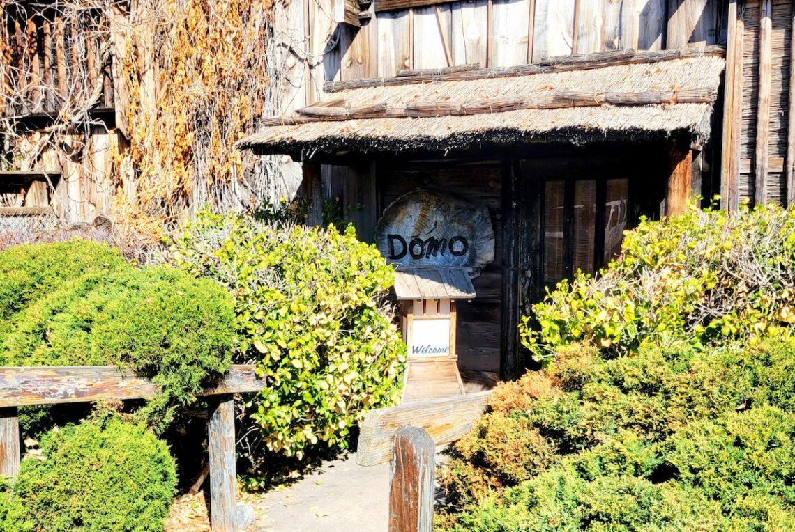 bushes with domo sign