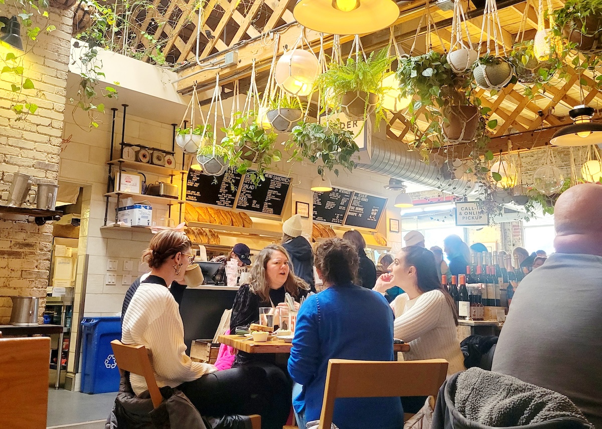 cafe with plants