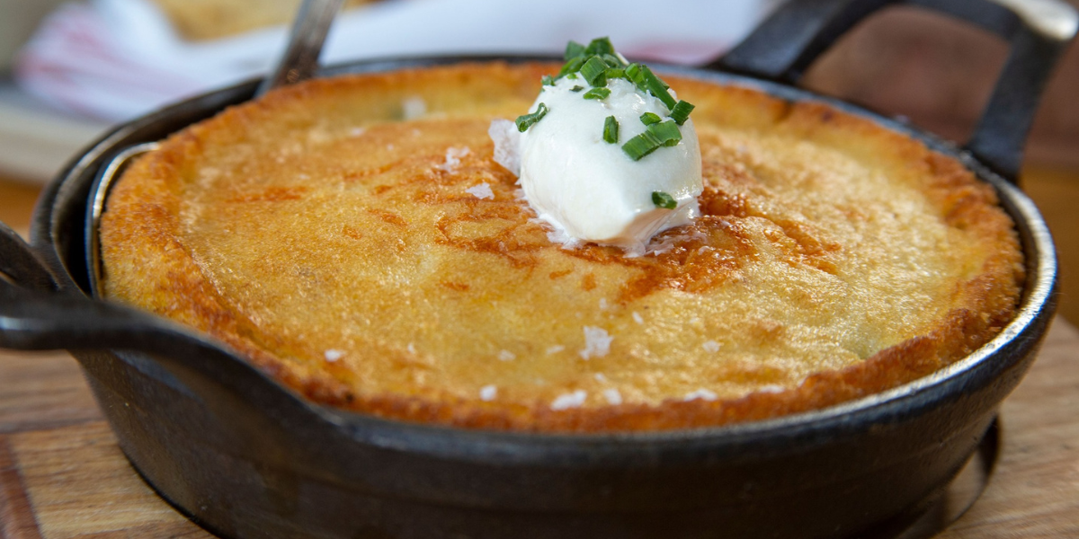 The Skillet Cornbread is a staple on the menu at Yardbird, which recently opened the doors to its new Denver outpost in RiNo. There, you’ll find craveable comfort food classics and Southern charm served with a side of finesse (and a glass of fine bourbon). Restaurateur John Kunkel started the Miami Beach-born brand more than a decade ago with just a few family recipes, and cornbread was one of them. One bite and it’s sure to become a staple on your holiday table, too.