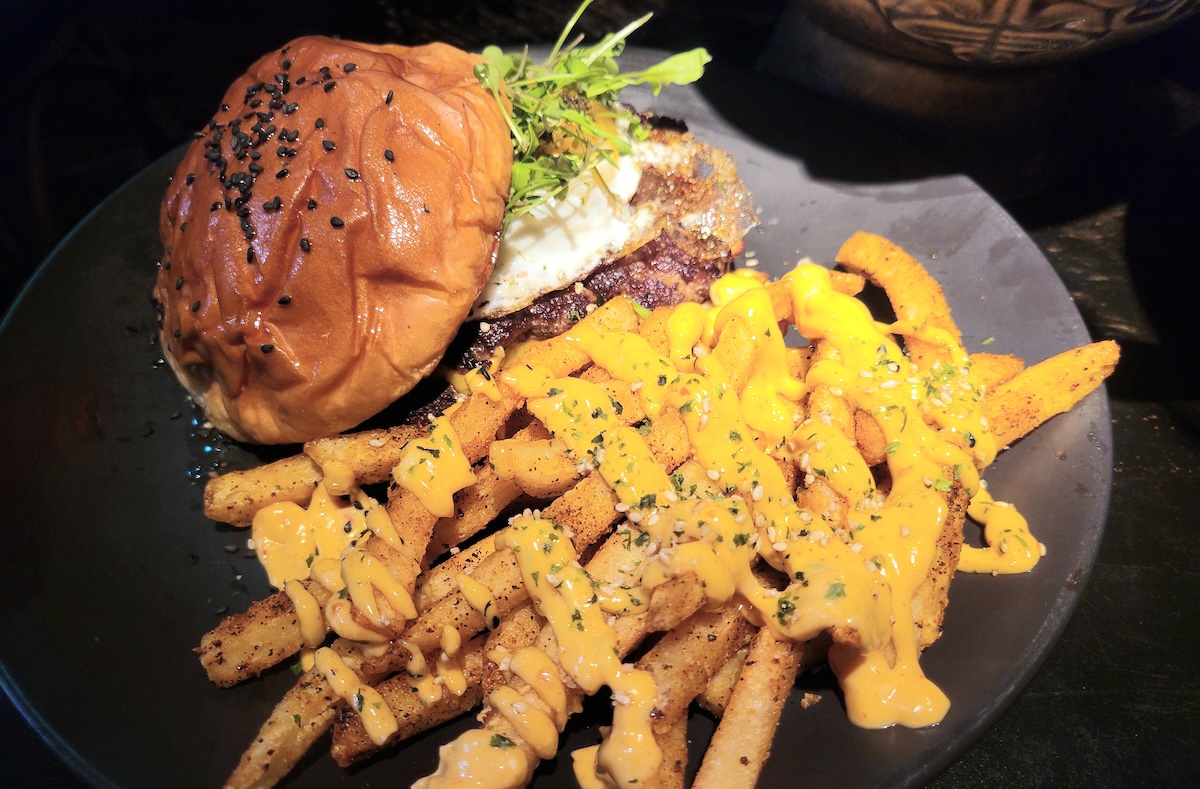 Loco Moco burger at adrift