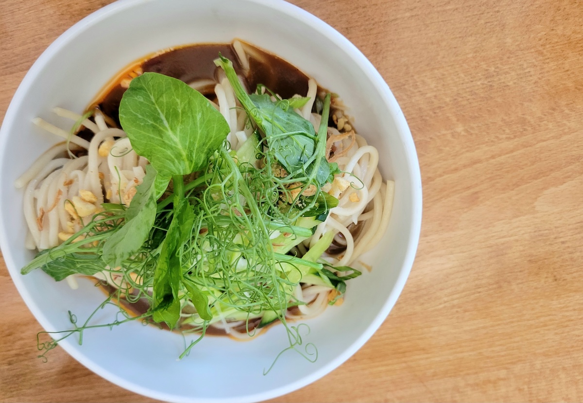 Spicy noodles at Yuan Wonton. | Photo by Linnea Covington