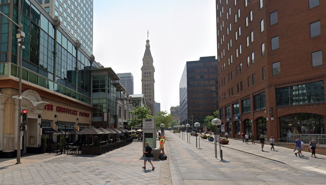 The before shot of 16th Street Mall. | Photo by City & County of Denver