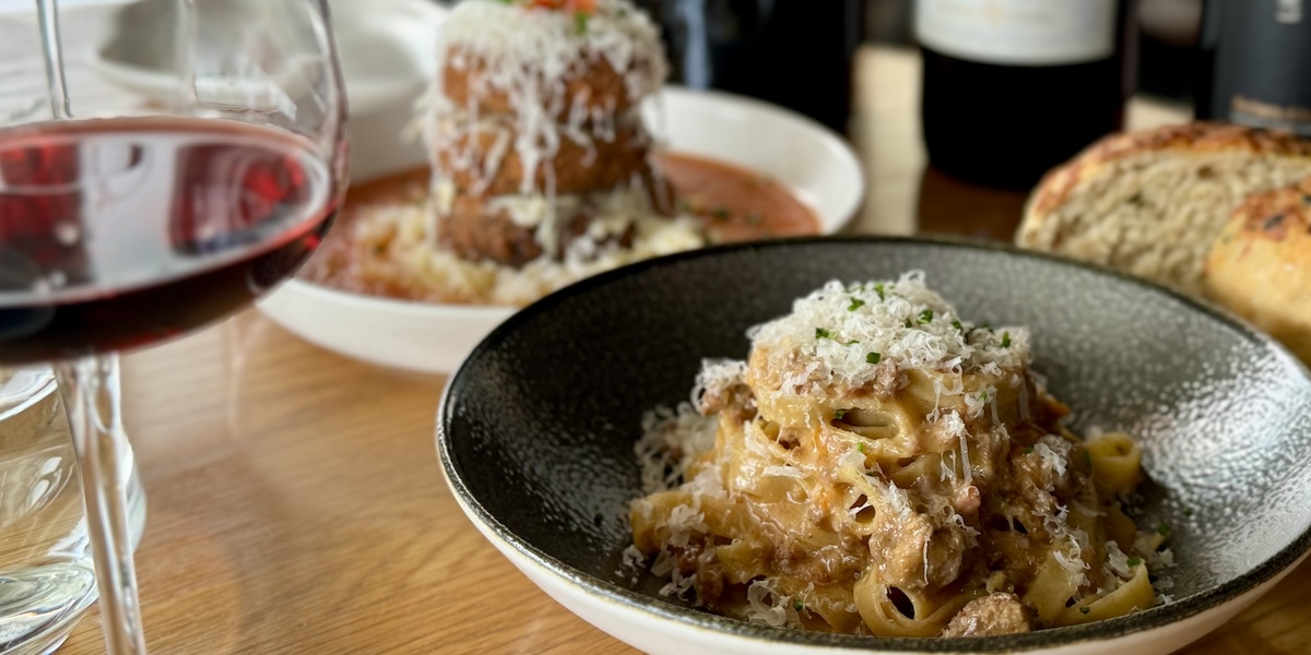 Pasta and wine, a match made in Denver. | Photo by Montana Rae