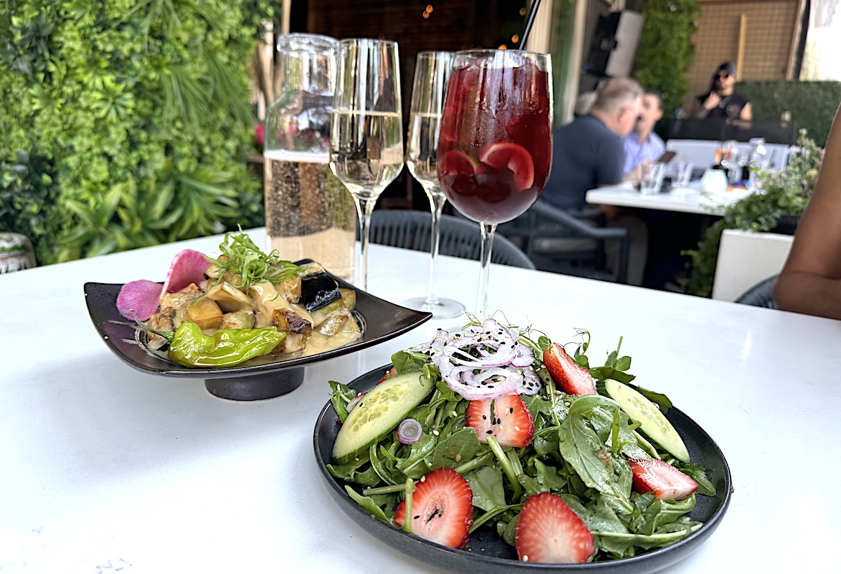 Salads slay at Mizu's new brunch service. | Photo by Gaby Reyes