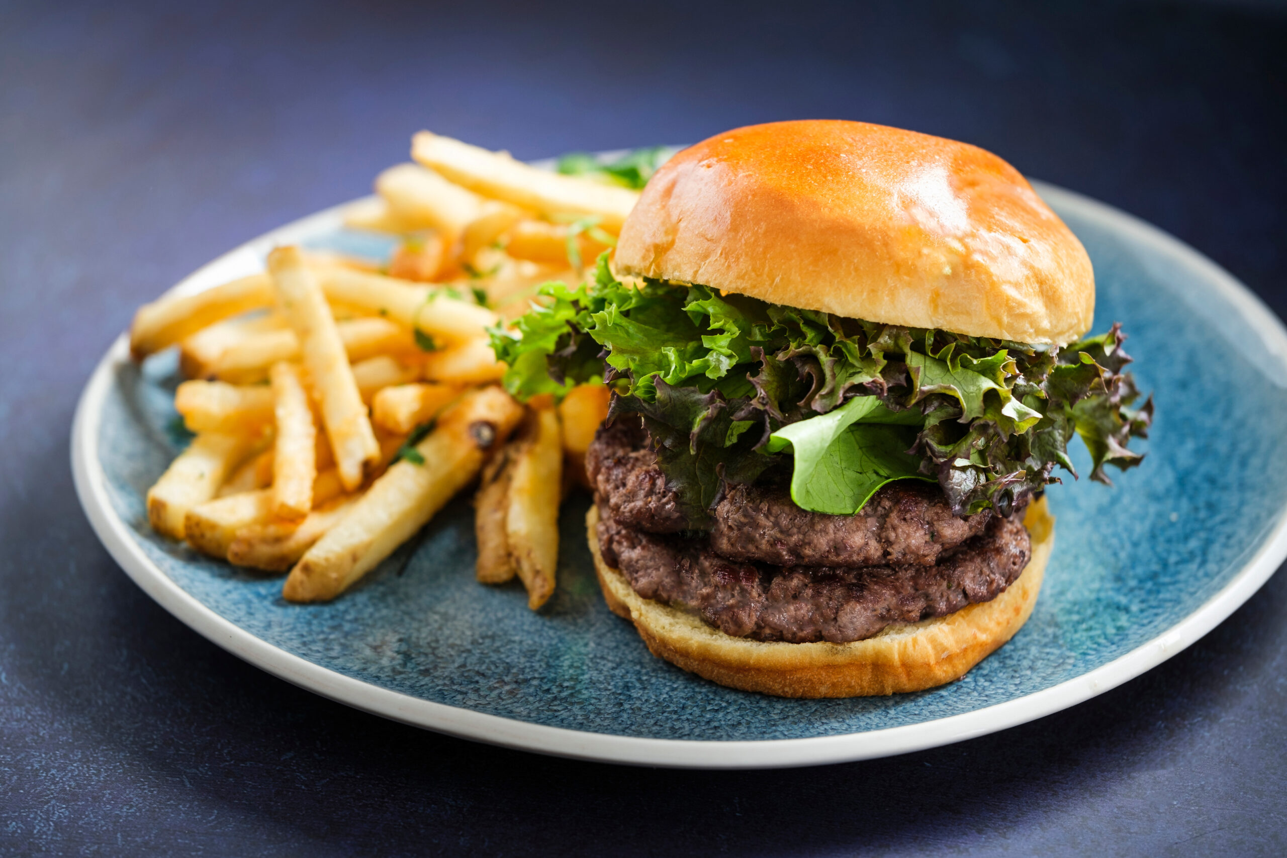 The wagyu burger at Halo. | Photo by Kimpton Hotel Claret