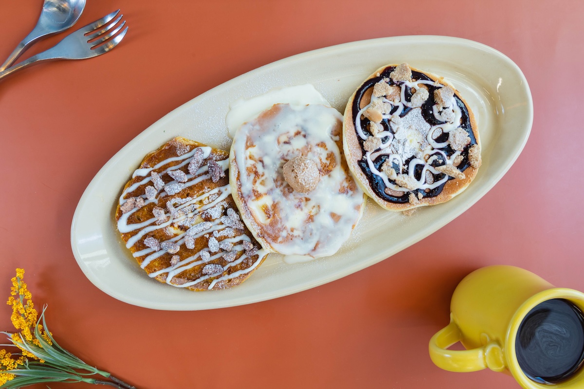 The signature pancake flight. | Photo by Snooze an A.M. Eatery