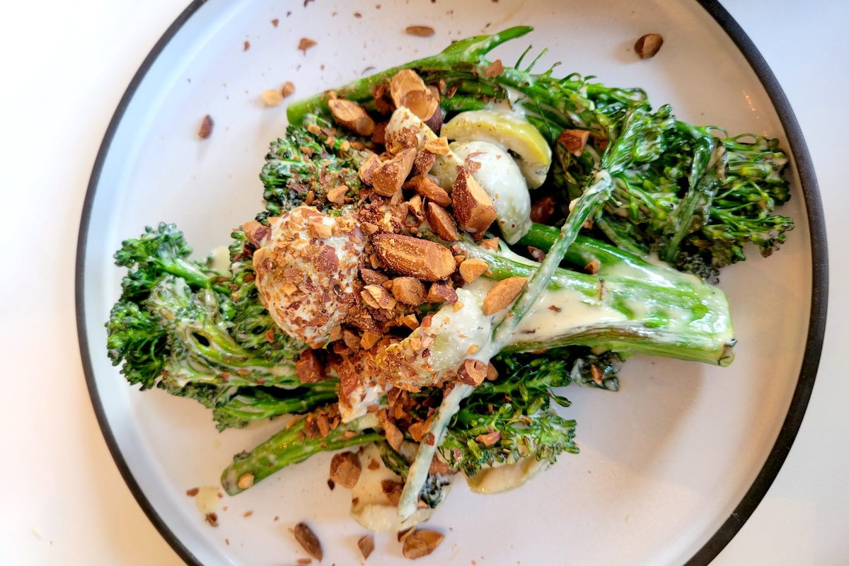 Grilled broccolini at Two Hands. | Photo by Linnea Covington