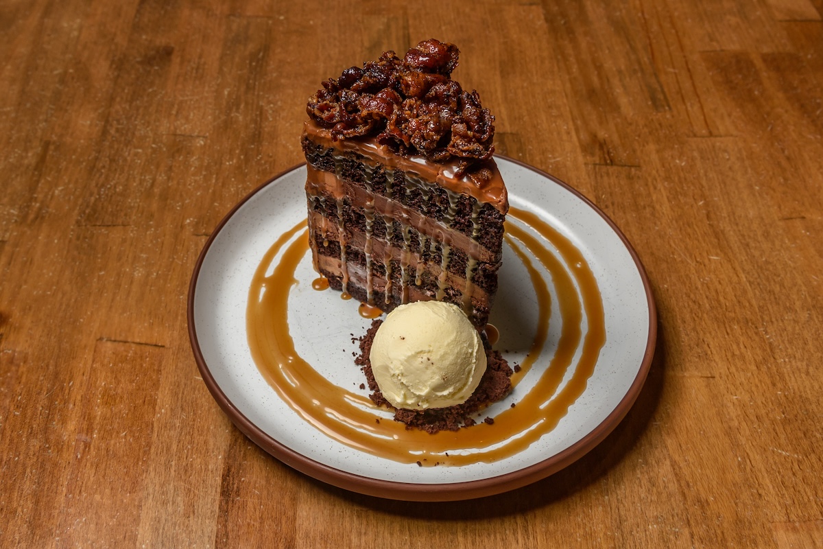 Bourbon Bacon Chocolate Cake, what else would we need? | Photo by Yardbird