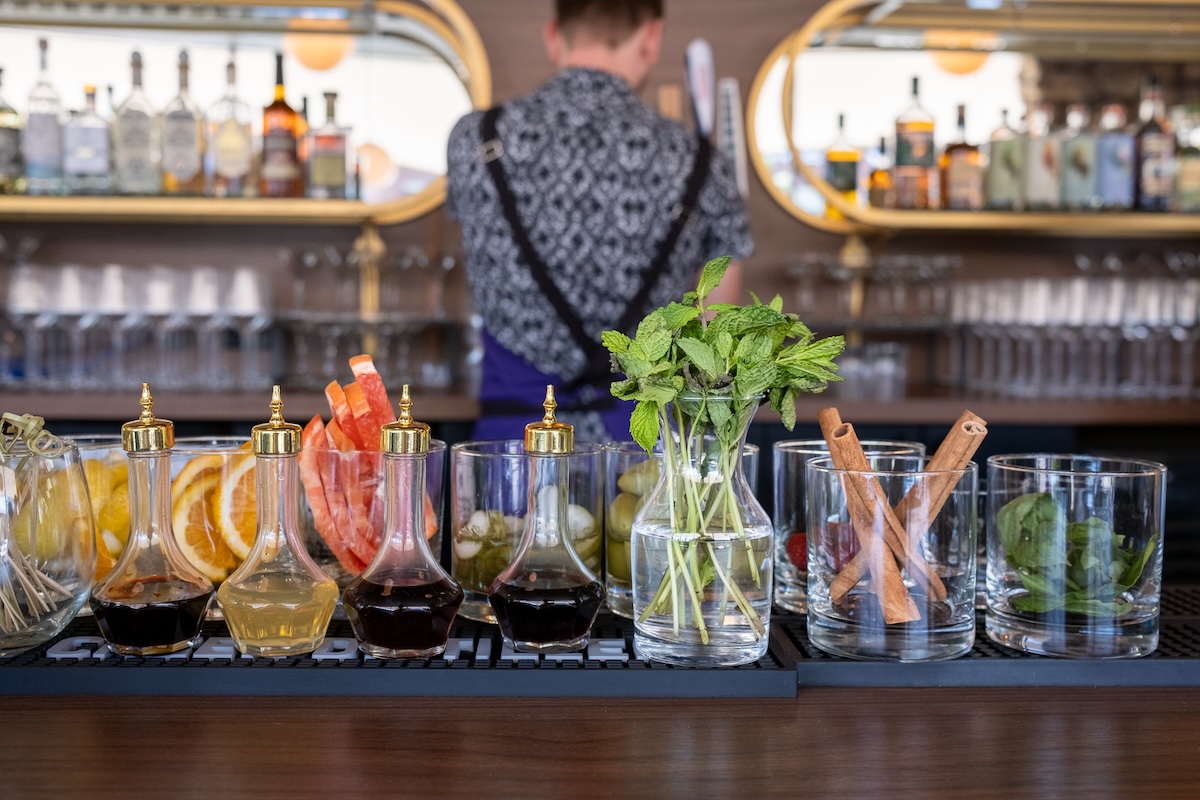 Fresh ingredients line the bar. | Photo by Champagne Tiger