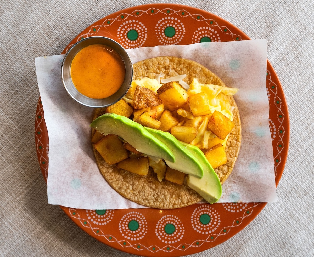 Potato and egg breakfast taco at Cochinita & Co. | Photo by Cochinita & Co.