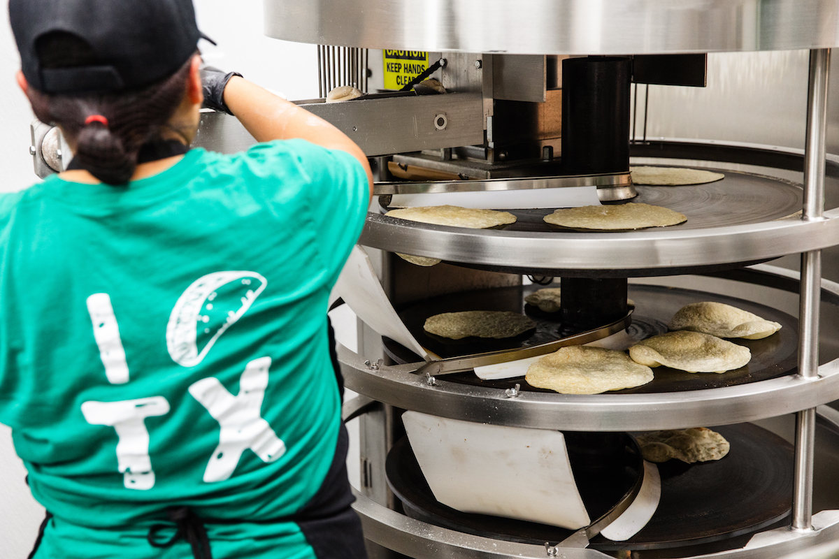 Housemade tortillas at the Taco Stand. | Photo by the Taco Stand