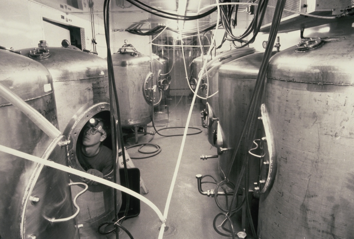 A shot from 1992 from working on beer tanks at Wynkoop. | Photo by  Breckenridge Wynkoop