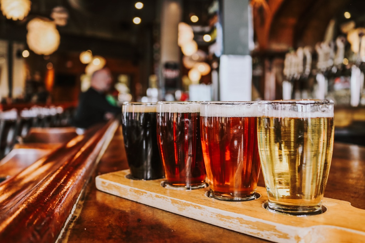 Beer flight at Phantom Brewing Co. | Photo by Breckenridge Wynkoop