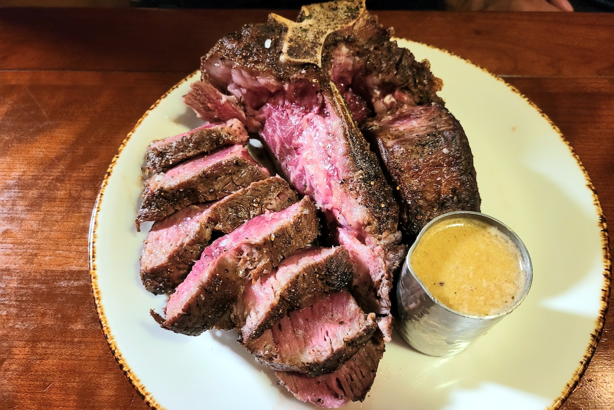 Buckhead Pride porterhouse steak at Timberline Grill. | Photo by Linnea Covington