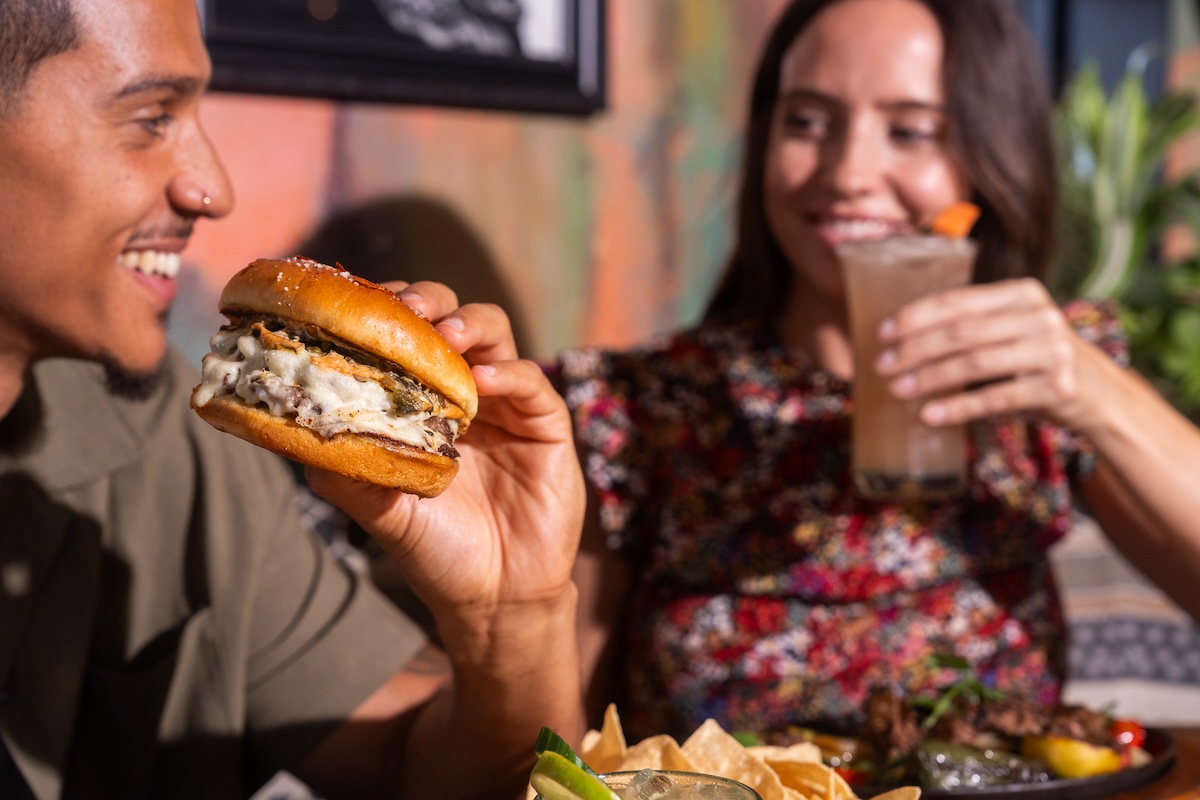 The first burger to grace the menu. | Photo by Blanco