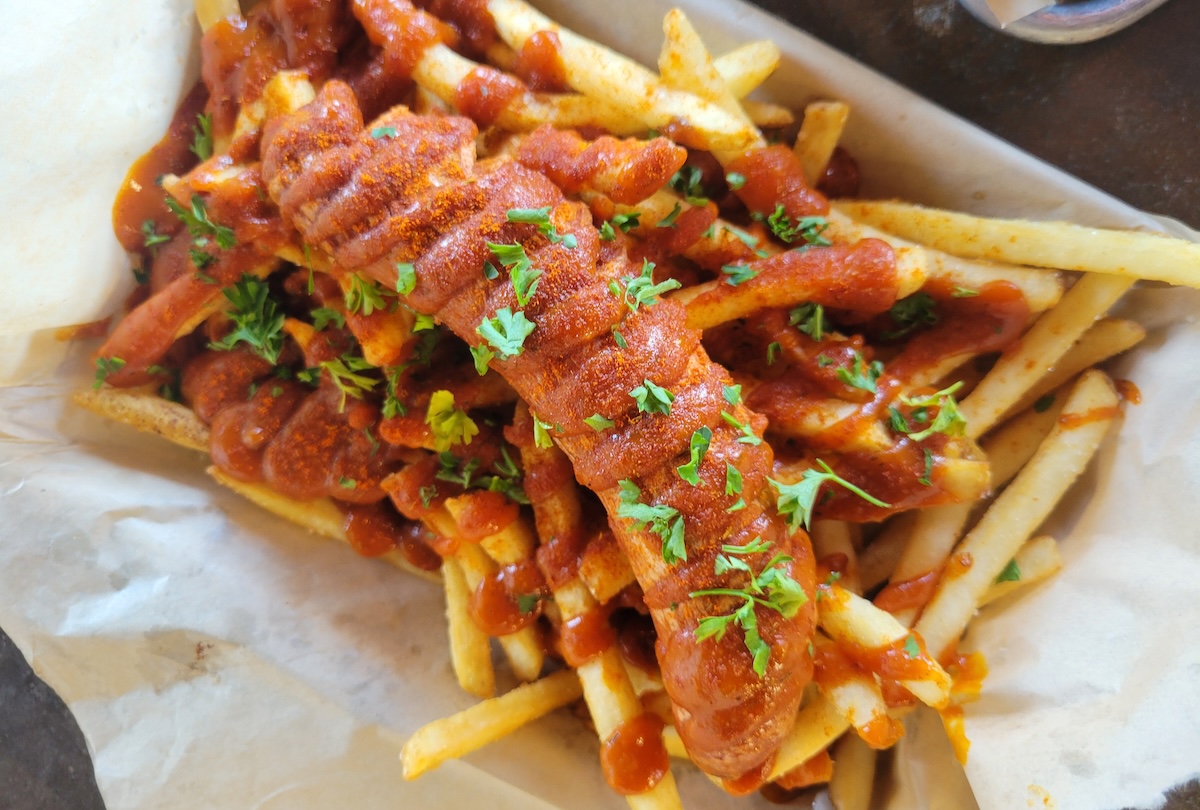 Try the currywurst at Prost Brewing Co. | Photo by Linnea Covington