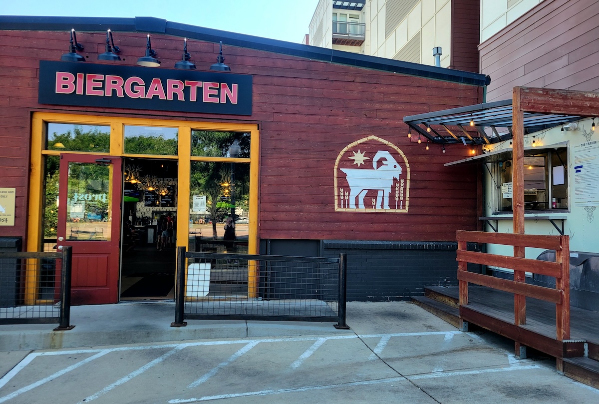 Enter the biergarten at Prost Brewing Co. | Photo by Linnea Covington