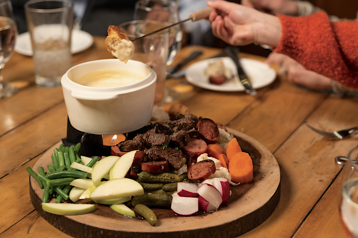 Share fondue with the whole table. | Photo by Vail Resorts