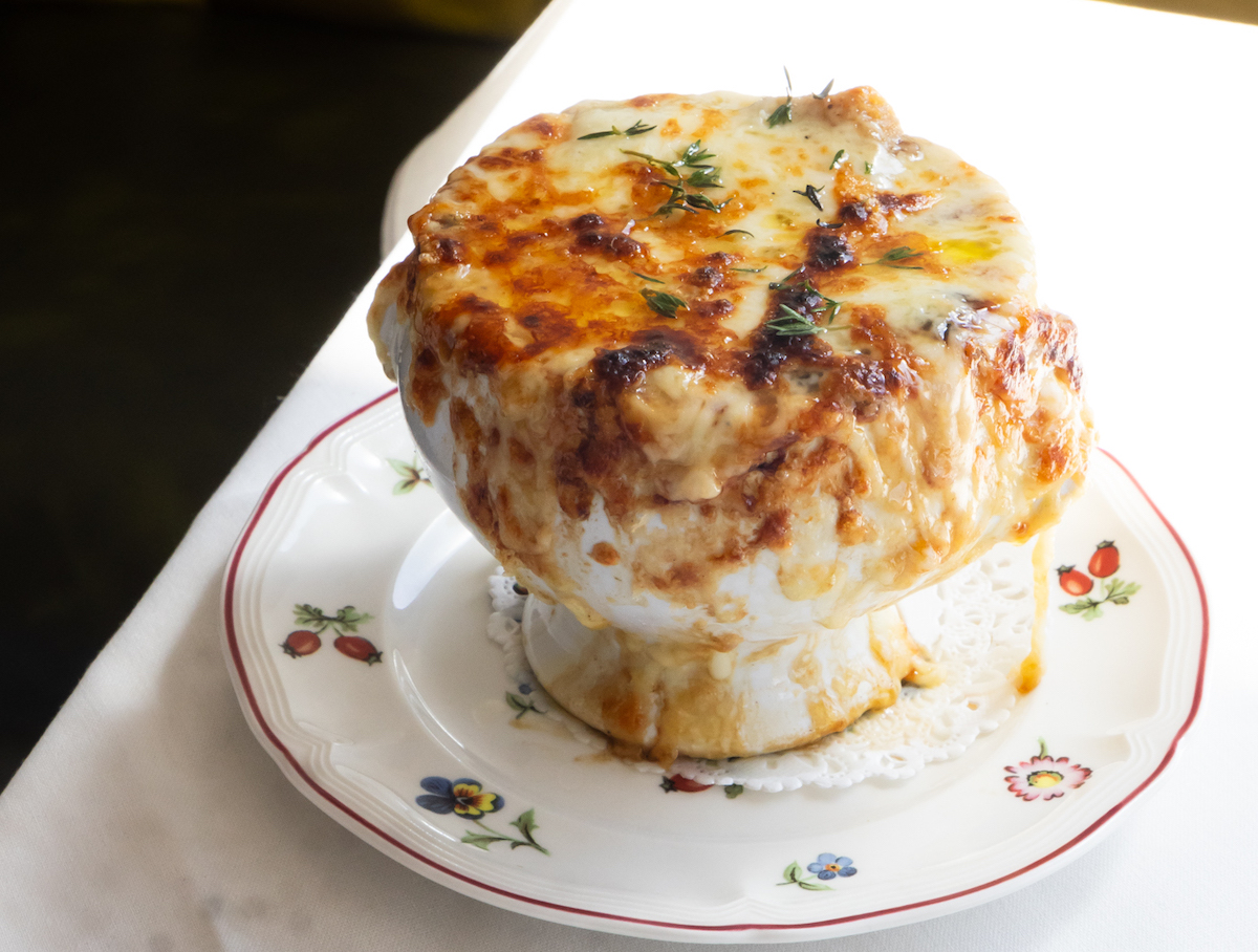 The Onion Soup Gratinée at State of Grace. | Photo by Rocket Farm Restaurants