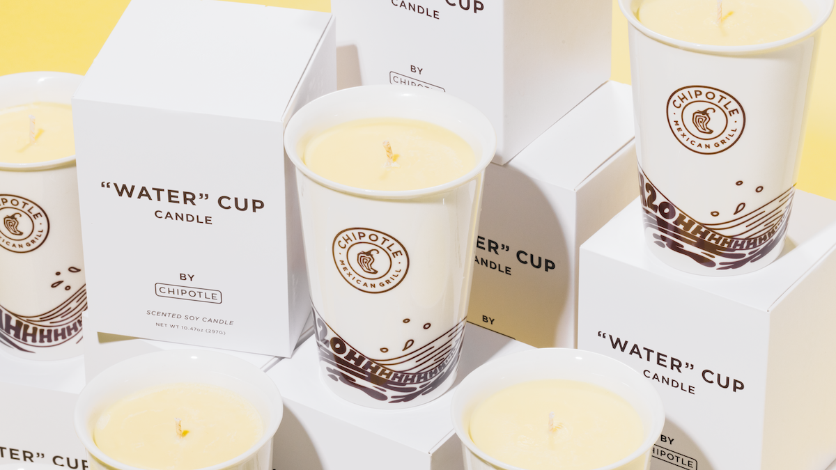 Gift a Chipotle lemonade candle to that fan this holiday season. | Photo by Chipotle