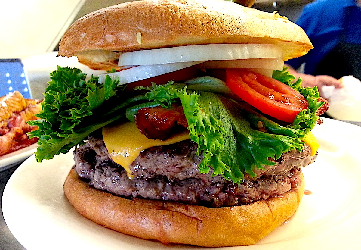 The Titanic cheeseburgers come as a one or two pounder. | Photo by The Ranch @ West 40