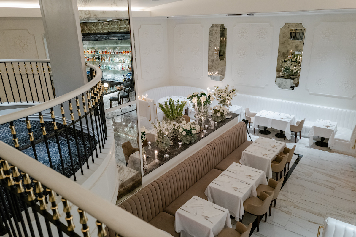A mezzanine overlooking the dining room at Turner's Cut in Autry Park. | Photo by Berg Hospitality