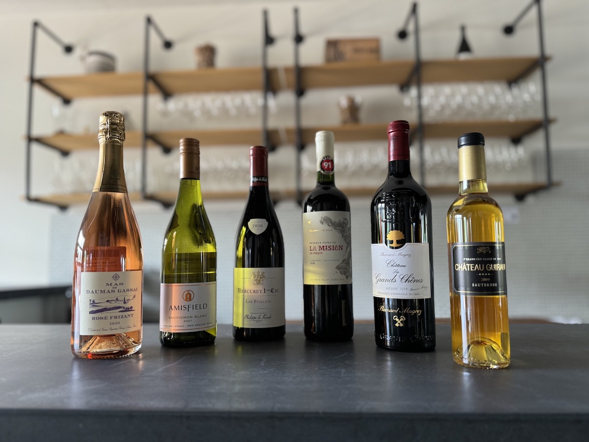 Bottles featured in a wine tasting at Blind Bishop. | Photo by Blind Bishop