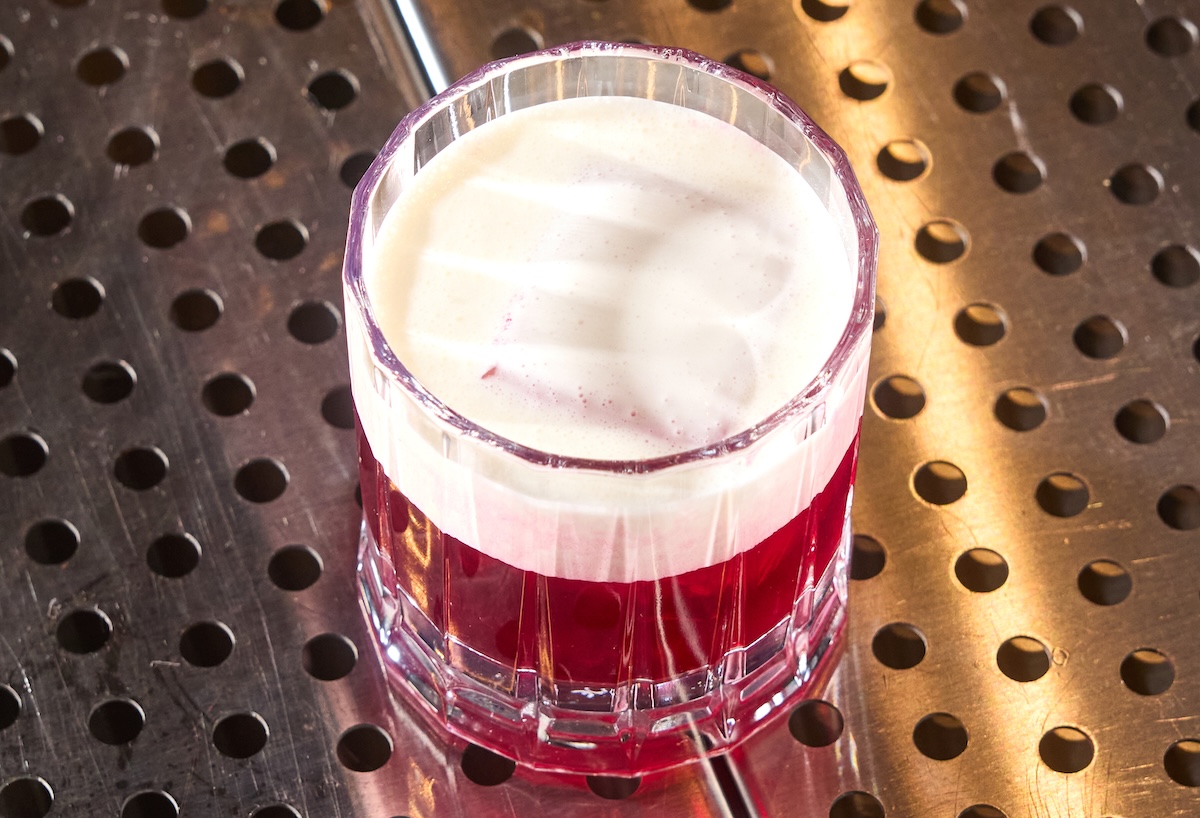 Borscht mocktail at Peach Crease Club. | Photo by Shawn Campbell