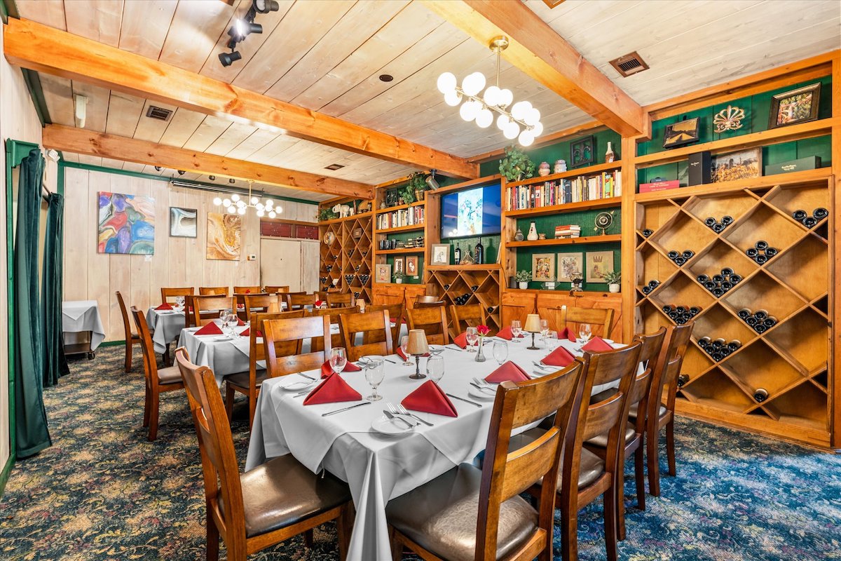 The rustic interiors of Chez Nous. | Photo by Chez Nous