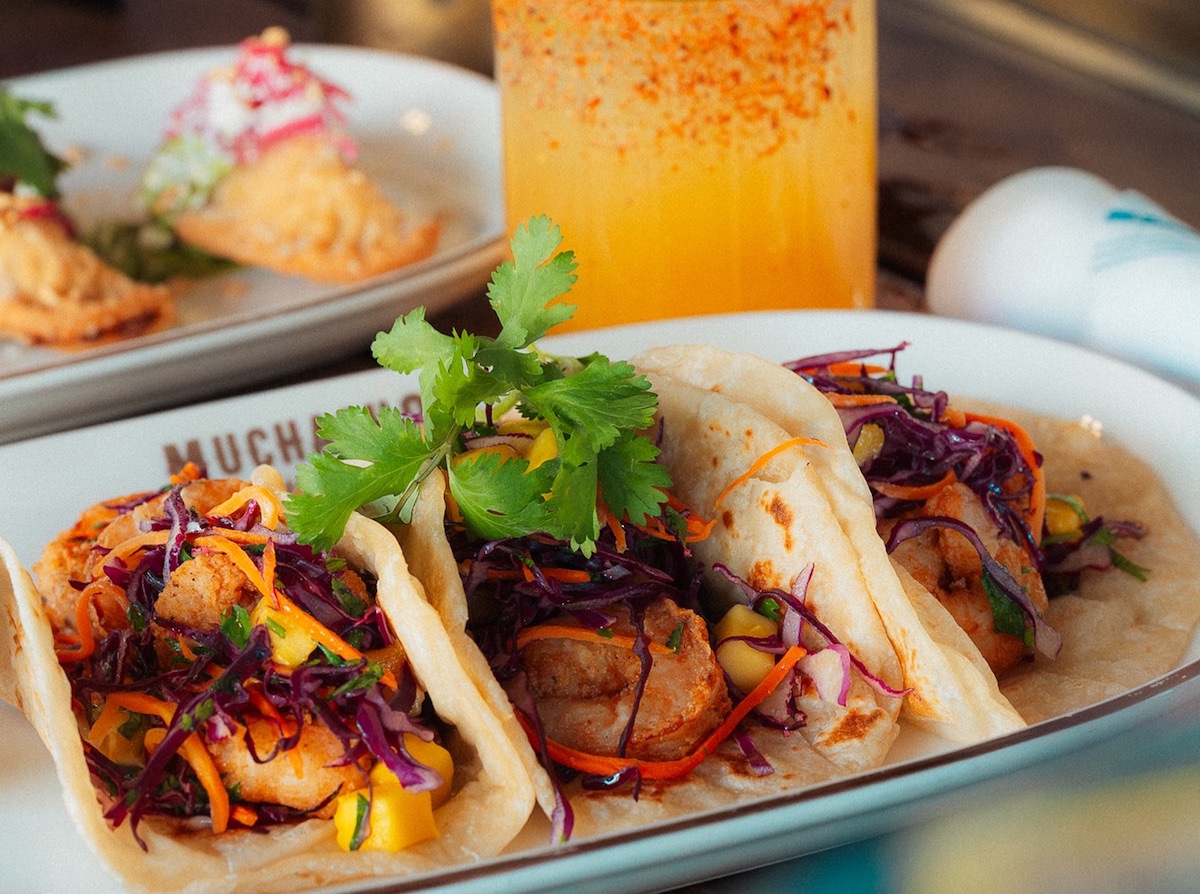 Shrimp tacos at Muchacho. | Photo by Muchacho