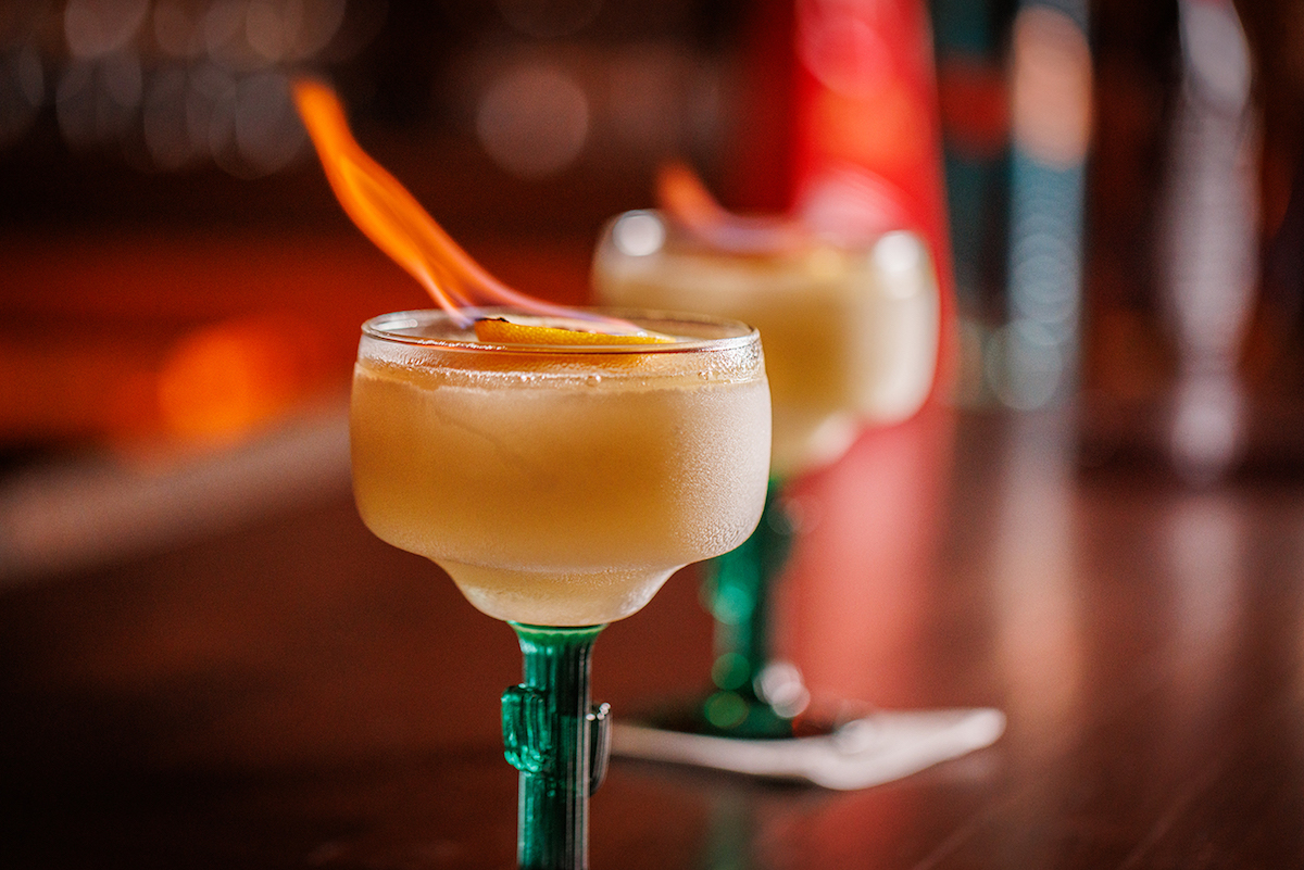 Flaming margaritas at El Molino. | Photo by Samantha Marie Photography