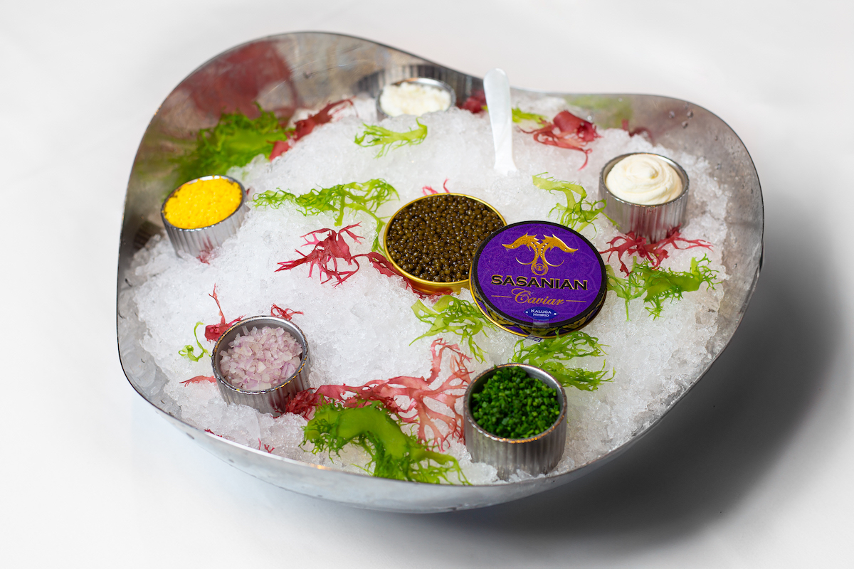 Caviar Servicej Tango Roompg - DiningOut The whimiscal caviar service at Tango Room. | Photo by Tango Room