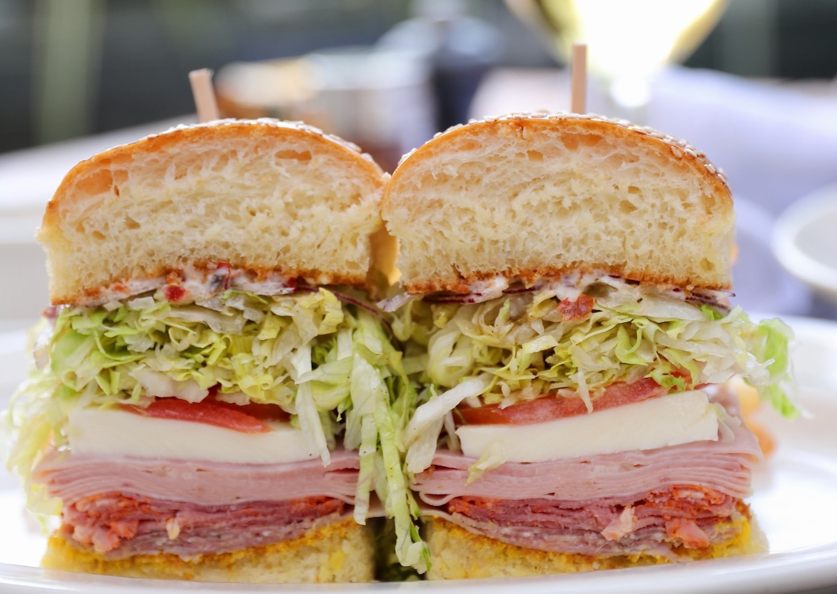 The Italian Combo at Il Bracco is a refined take on a deli classic, stacked with imported meats, fresh mozzarella, crisp lettuce, and a tangy cherry pepper spread. | Photo by Il Bracco