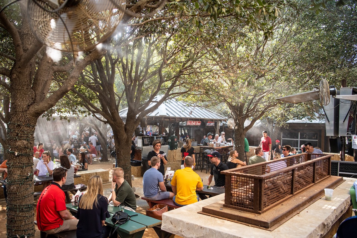 Katy Trail - DiningOut Misters keep diners refreshed at the patio at Katy Trail Ice House. | Photo by Katy Trail Ice House
