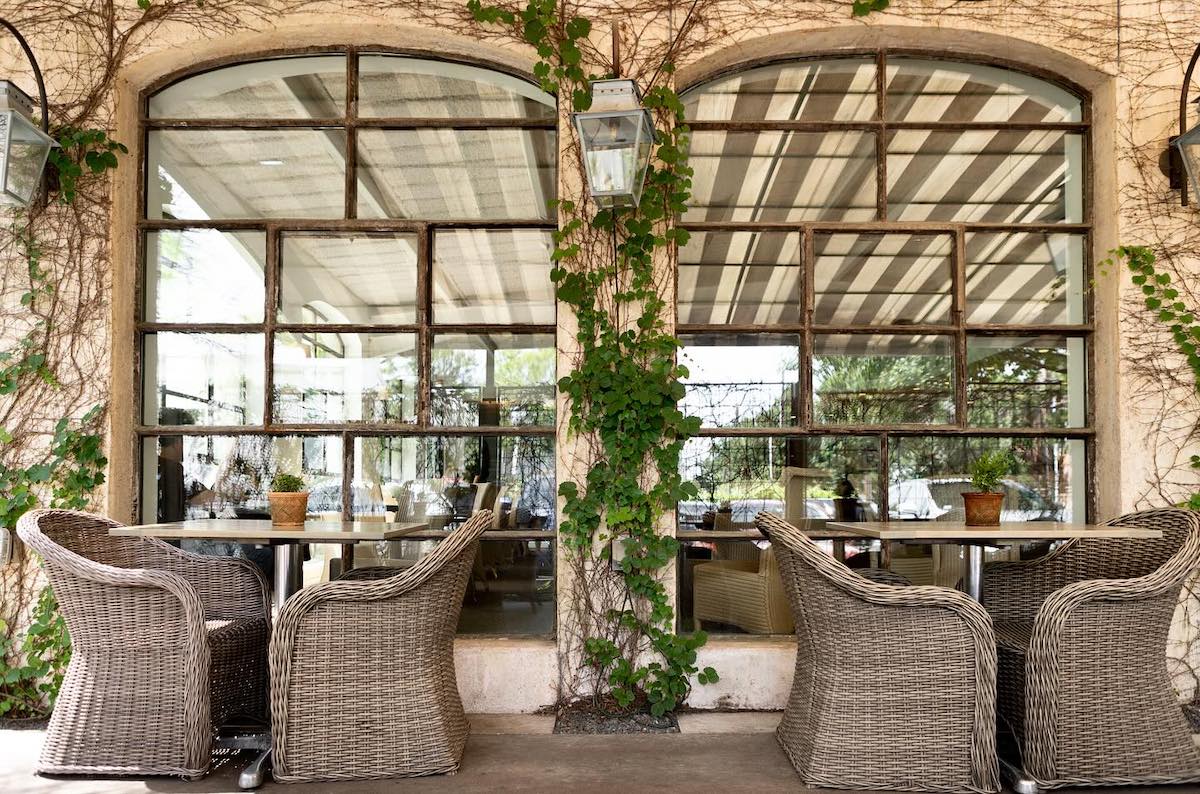 Patio tables at Tiny Boxwoods. | Photo by Tiny Boxwoods