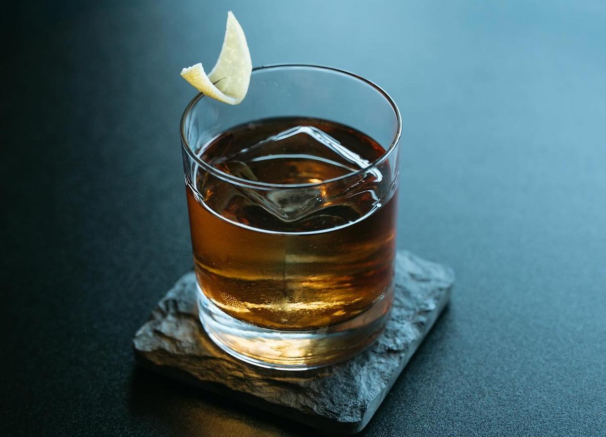 Old fashioned at Triumphs Espresso & Whiskey. | Photo by Triumphs Espresso & Whiskey