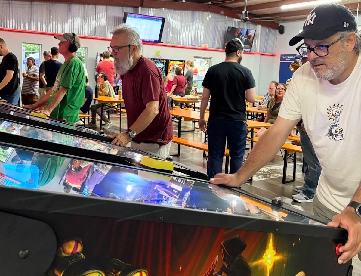Guests enjoy games in the tap room at Eureka Heights Brewery. | Photo by Eureka Heights Brewery