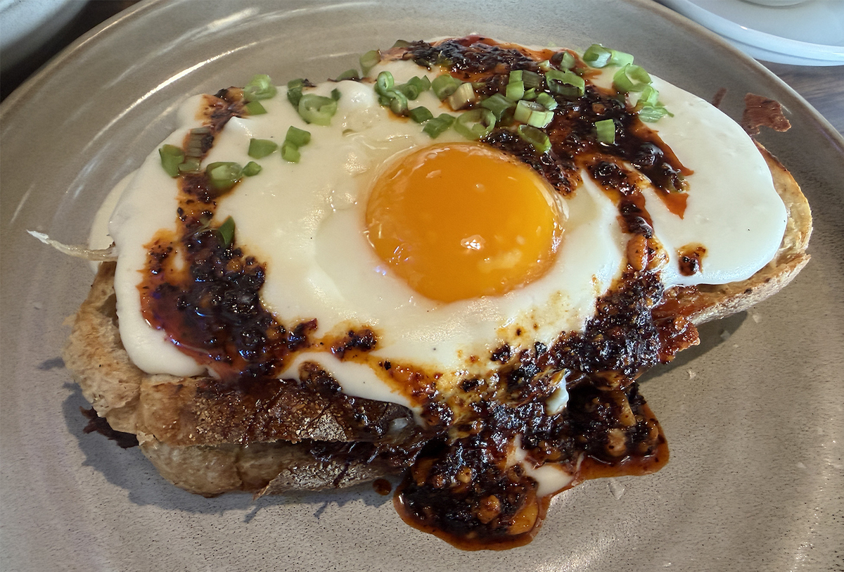 La Casita Coffee DAL - DiningOut Birria brisket Croque Madame at La Casita Coffee. | Photo by Desiree Gutierrez