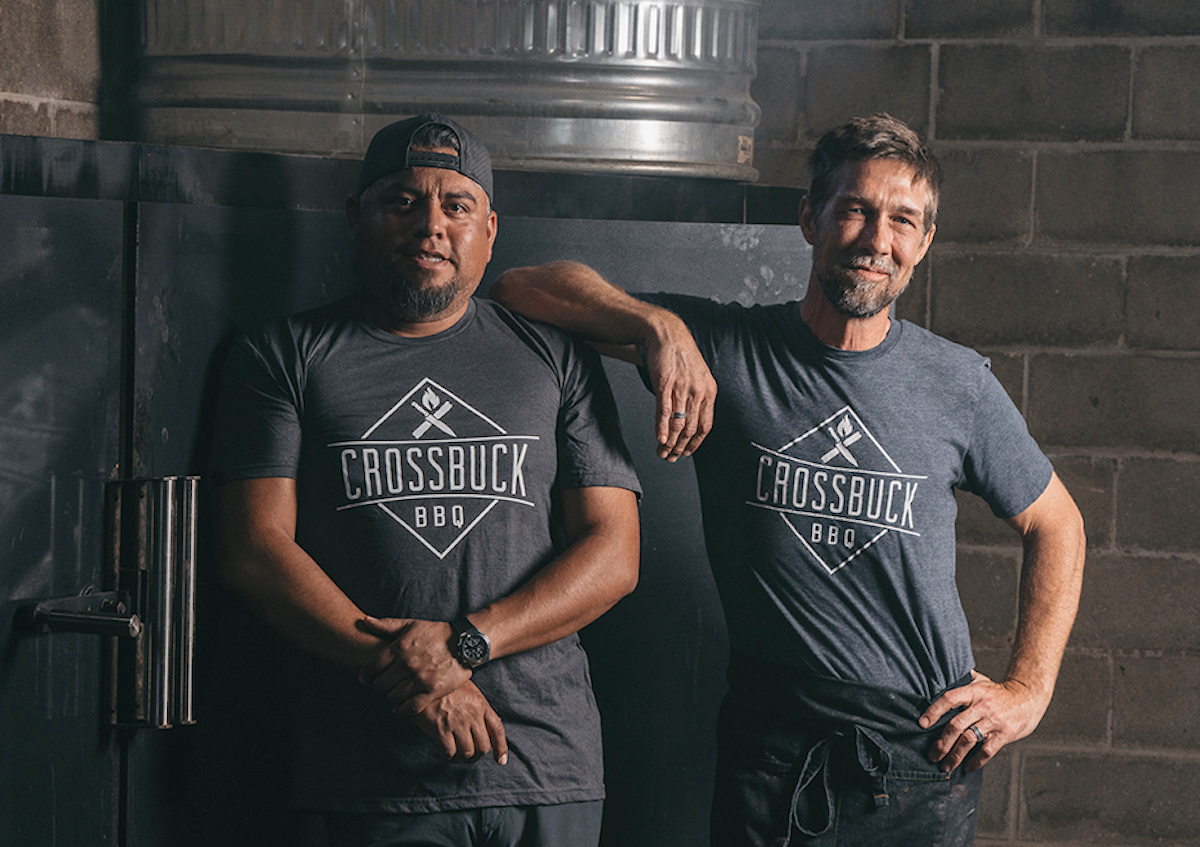 Damian Avila and Tim McLaughlin at Crossbuck BBQ. | Photo by Estave Creative