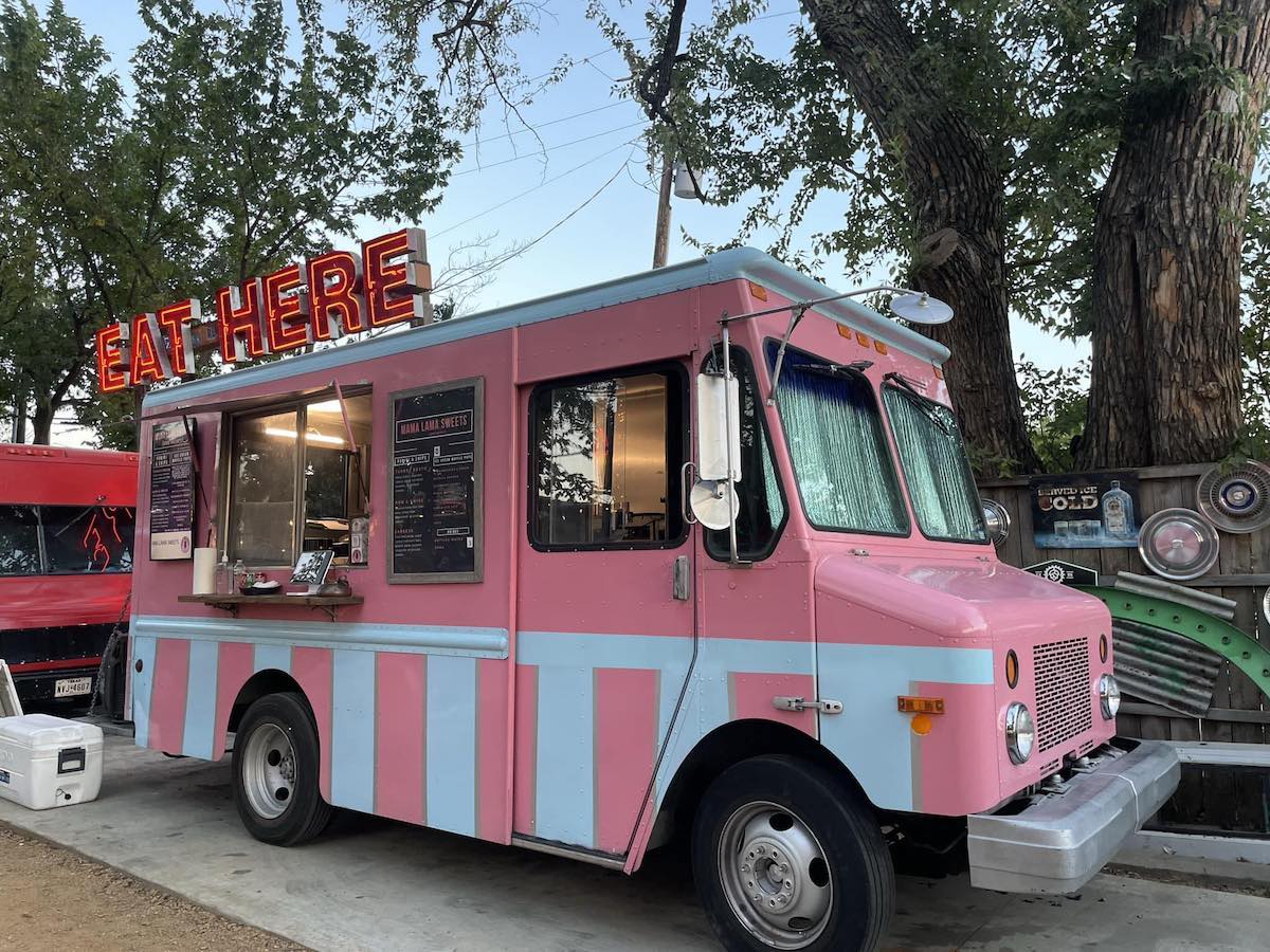 Mama Lama - DiningOut Mama Lama’s vibrant pink truck. | Photo by Mama Lama's