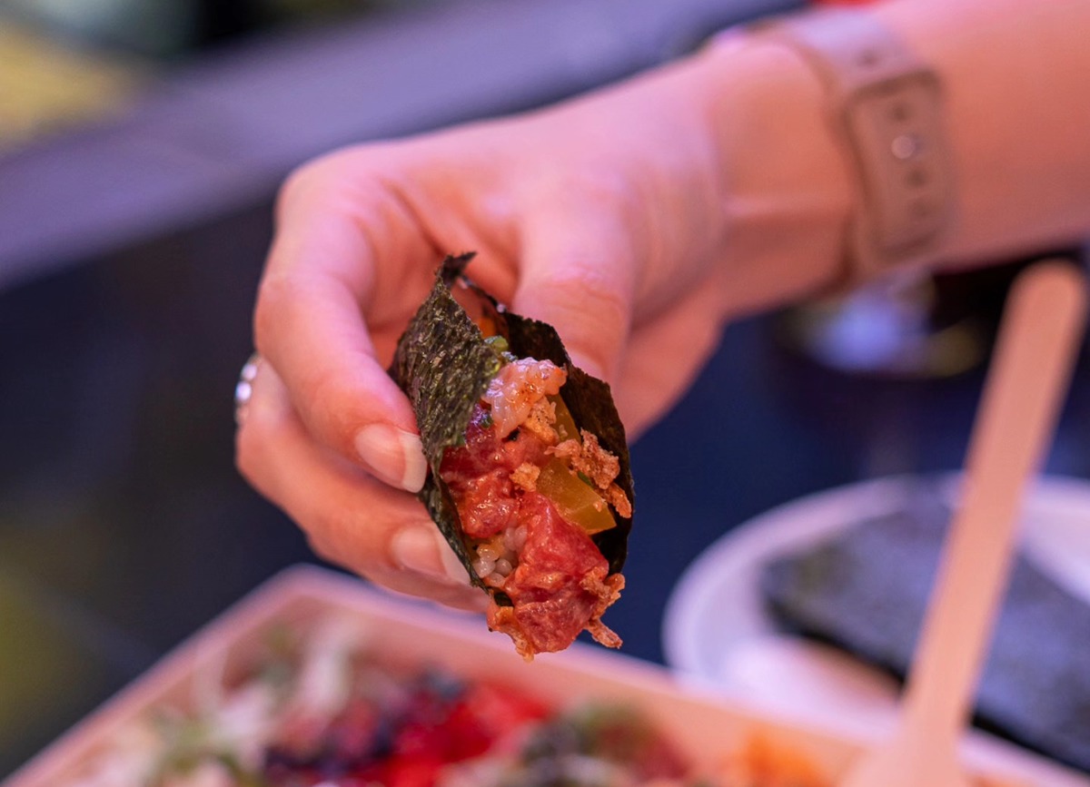 Spicy tuna handroll at Nori Nori. | Photo by Nori Nori