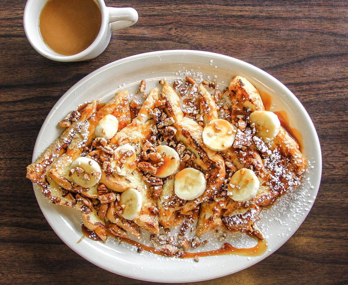 Caramel banana French toast at Avalon Diner. | Photo by Avalon Diner
