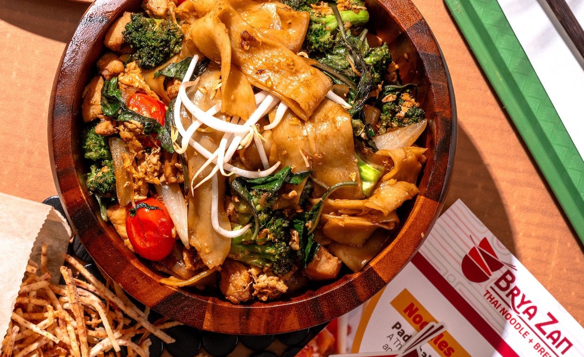 House-made wide rice noodles at Brya Zan. | Photo by Brya Zan