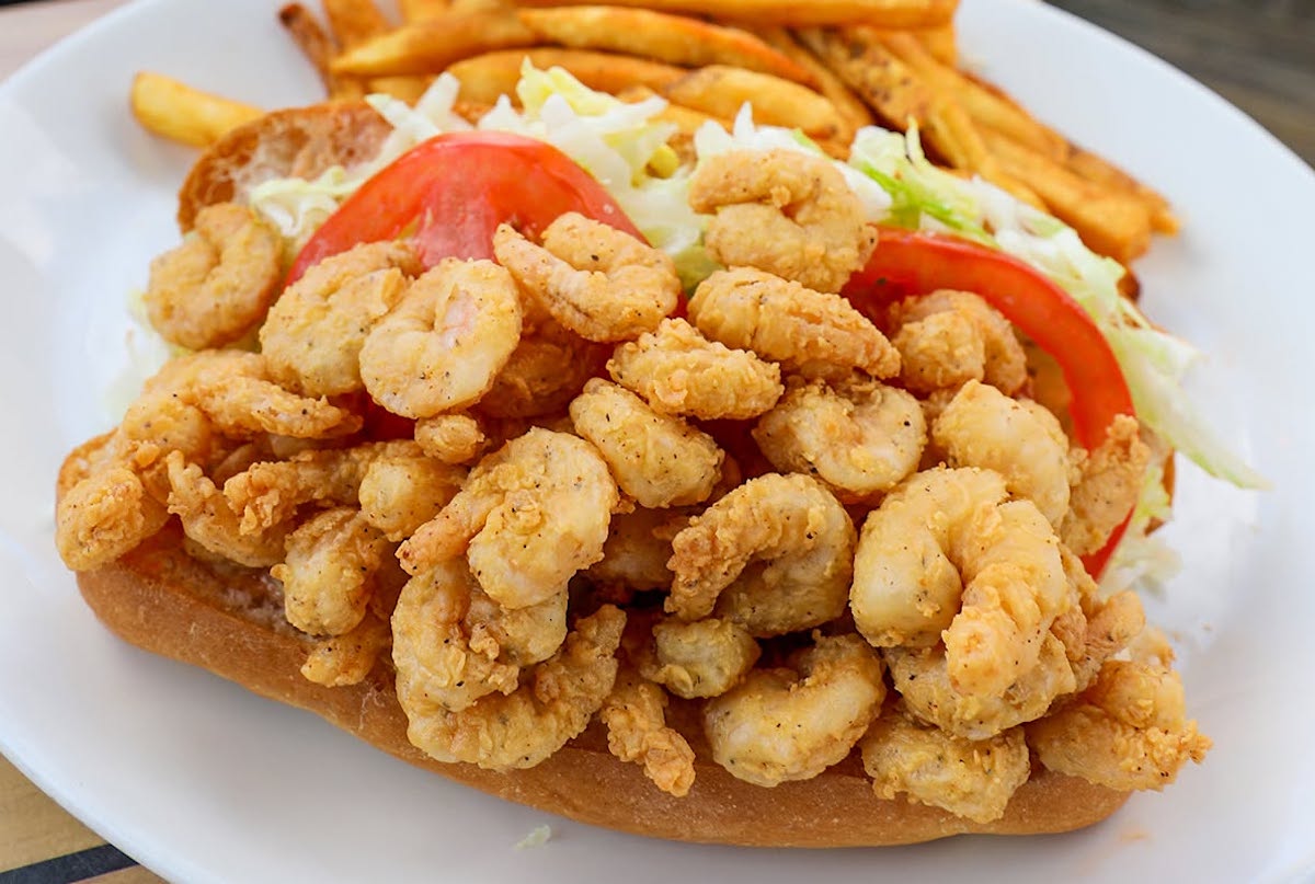 Shrimp po'boy at Fisherman's Wharf. | Photo by Fisherman's Wharf