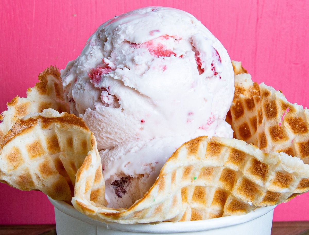 Local Creamery serves inventive small-batch flavors made without artificial additives, alongside housemade waffle cones and nostalgic toppings. | Photo by Local Creamery