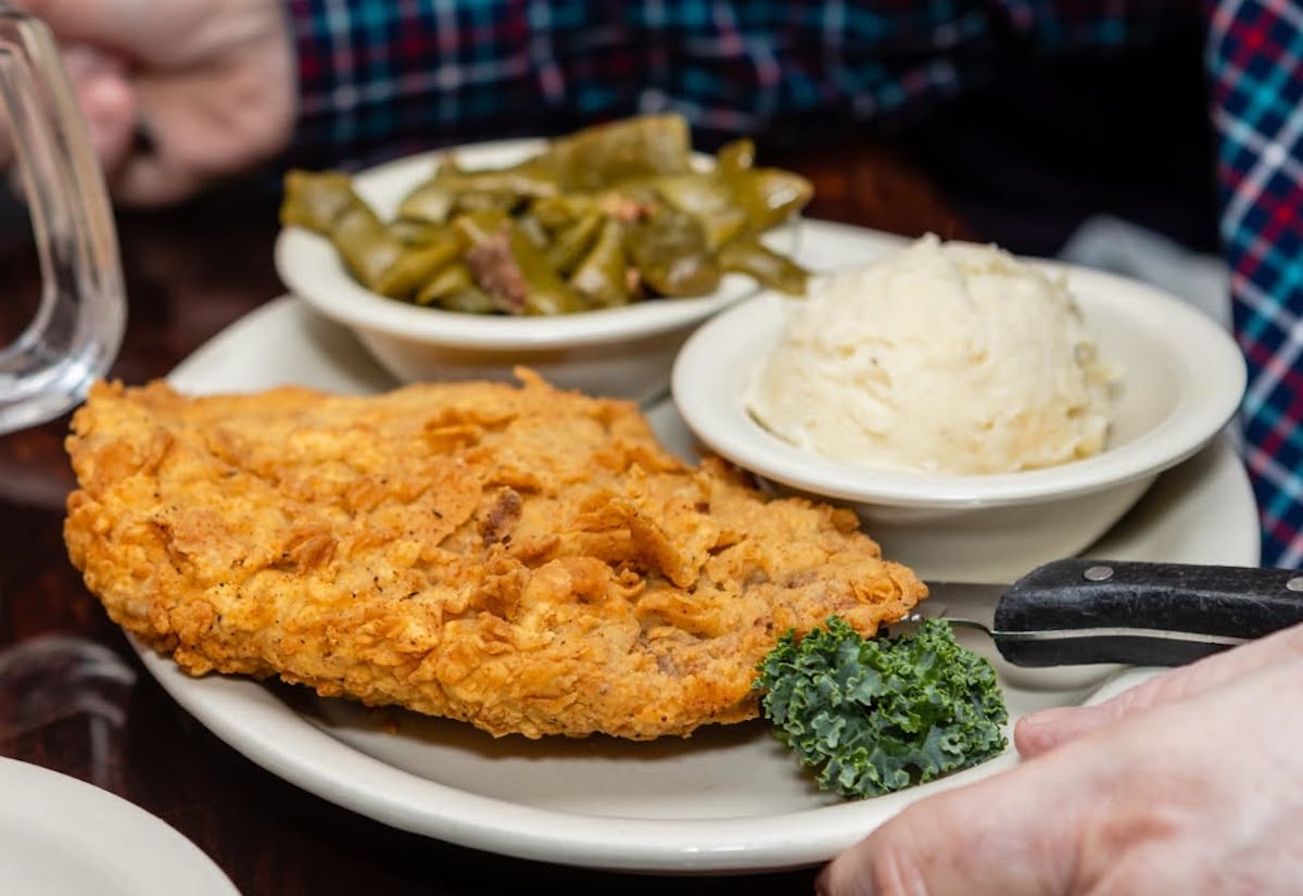 The house favorite chicken fried steak at Miller's Seawall Grill. | Photo by Miller's Seawall Grill